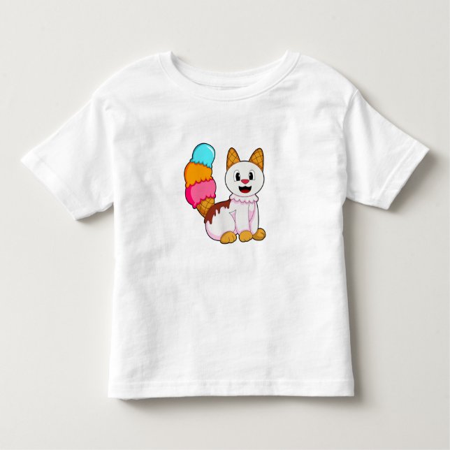 Camiseta Infantil Cat with Popsicle (Frente)