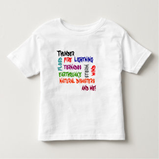 Camiseta Infantil Catástrofes naturais