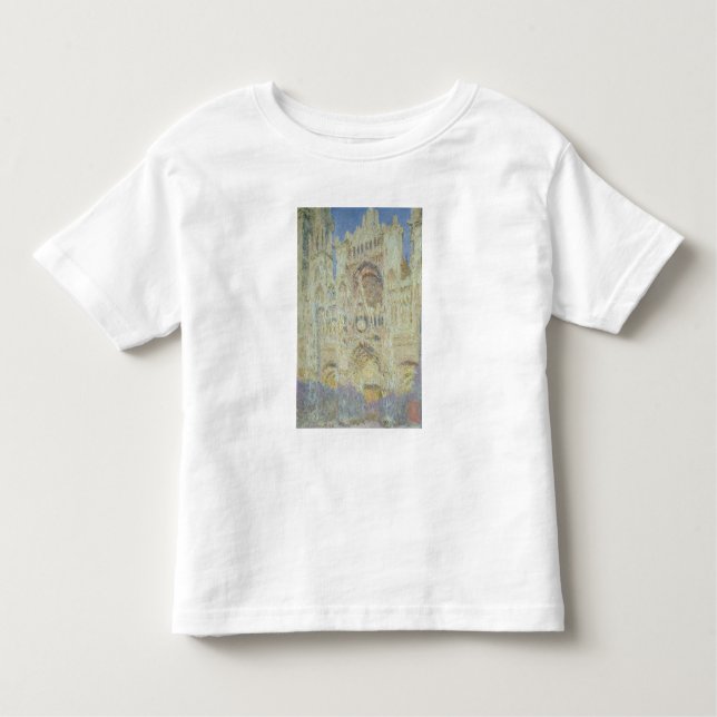 Camiseta Infantil Catedral de Claude Monet | Rouen no por do sol, (Frente)
