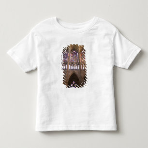 Camiseta Infantil Catedral de Leão, janelas de vidro com manchas in