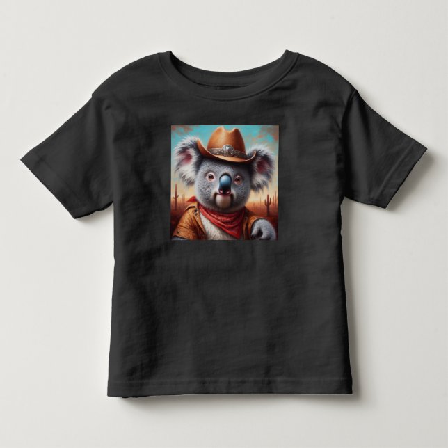 Camiseta Infantil Caubói Coala (Frente)