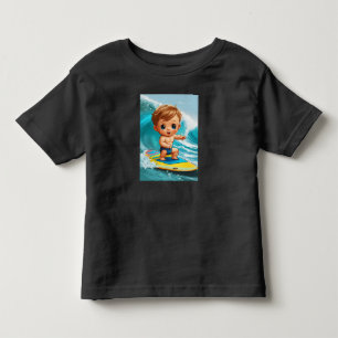 Camiseta Infantil Cavaleiro de Ondas Pequenas - Víblias de Surfista
