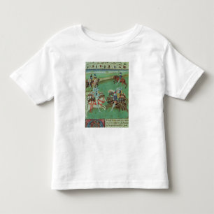 Camiseta Infantil Cavaleiros de ensino a joust