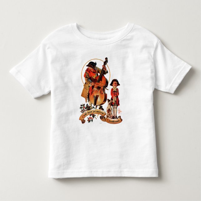 Camiseta Infantil Cavalheiros do YE Merrie do resto do deus (Frente)