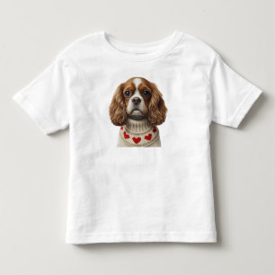 Camiseta Infantil Cavalier Coração de Amor