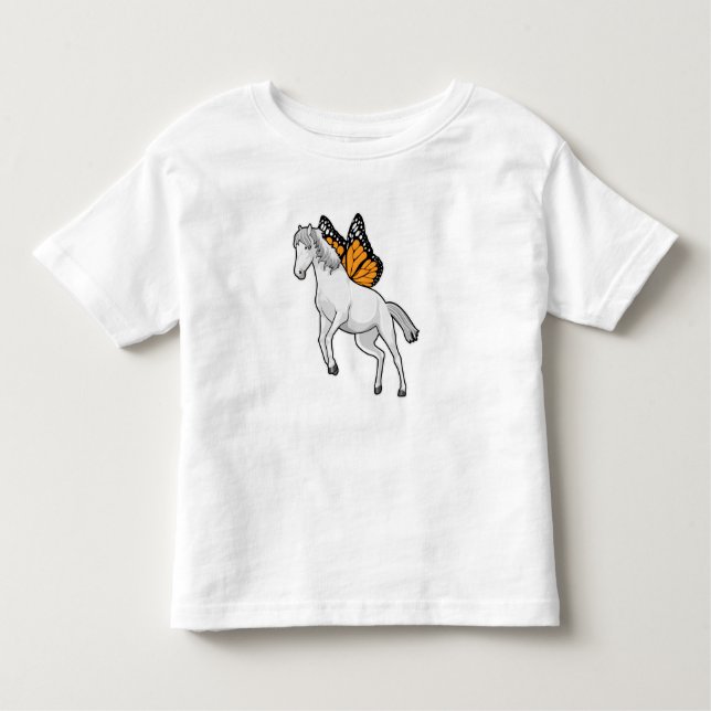 Camiseta Infantil Cavalo com Borboleta (Frente)