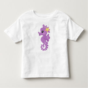 Camiseta Infantil Cavalo-da-costa, cavalo-do-mato-roxo, Starfish, Co