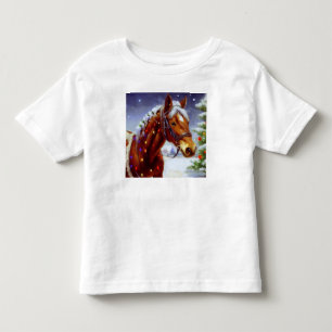 Camiseta Infantil Cavalo de Natal 3