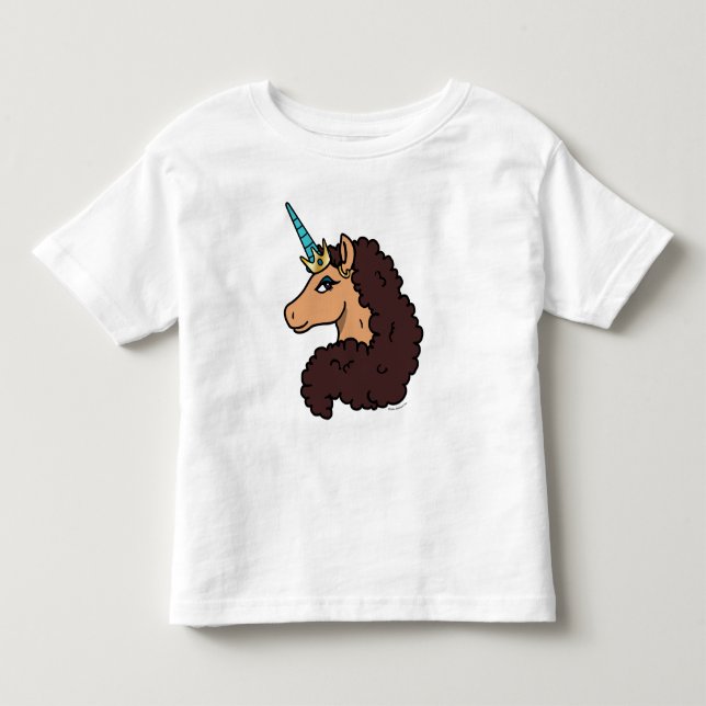 Camiseta Infantil Cavalo-marinho Afro | Divino (Frente)