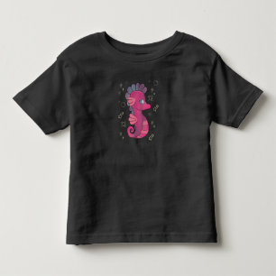 Camiseta Infantil Cavalo-Marinho Punky Cavalinho-Marinho Rosa Fofo