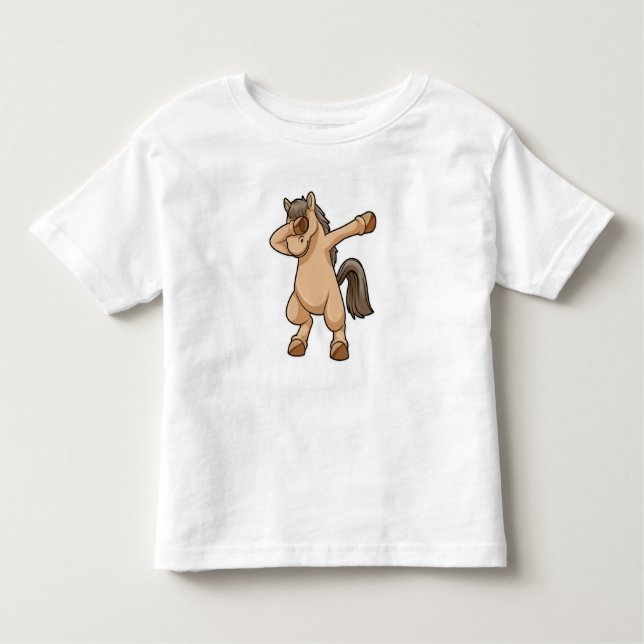 Camiseta Infantil Cavalo no laboratório de dança de salto (Frente)