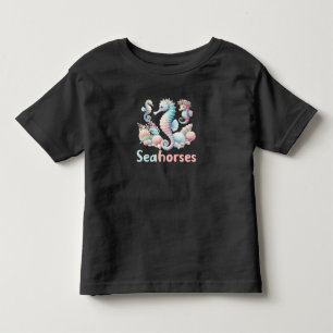 Camiseta Infantil Cavalos-marinhos, Gráfico de Criatura do Oceano