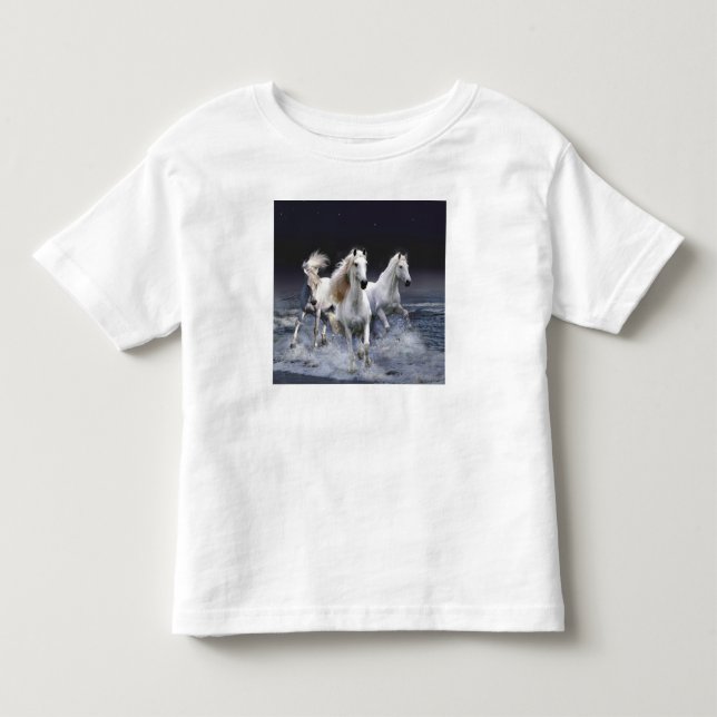 Camiseta Infantil Cavalos travesseiros decorativos (Frente)