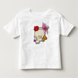 Camiseta Infantil Caveira e Flora