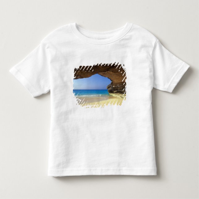 Camiseta Infantil Caverna na Baía Francesa, Ilha de San Salvador (Frente)