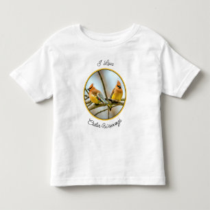 Camiseta Infantil Cedar Waxwing - Foto Original