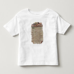 Camiseta Infantil Ceifa e ploughing, de um calendário