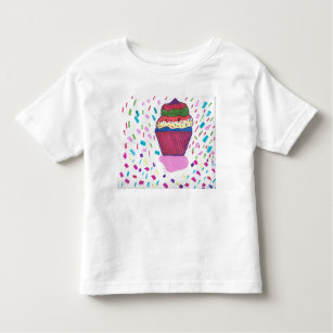 Camiseta Infantil Celebração de Cupcakes