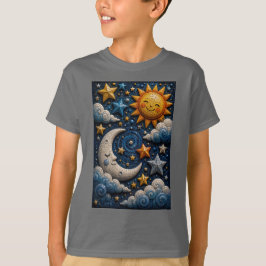 Camiseta Infantil Celestial Adventure 3D Mosaic