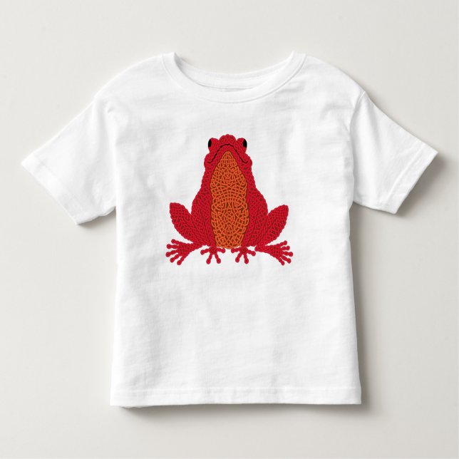 Camiseta Infantil Celtic Frog - Red (Frente)
