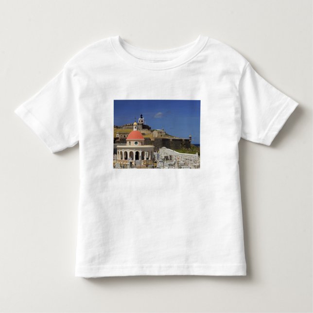 Camiseta Infantil Cemitério de Porto Rico à beira-mar (Frente)