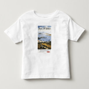 Camiseta Infantil Cena aérea do poster da estrada de ferro da cidad