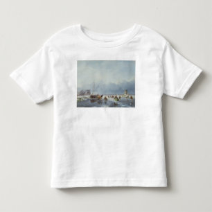 Camiseta Infantil Cena congelada do inverno