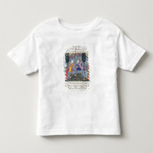 Camiseta Infantil Cena da corte em um jardim