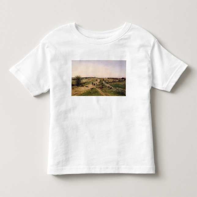 Camiseta Infantil Cena da guerra Franco-Prussiano (Frente)