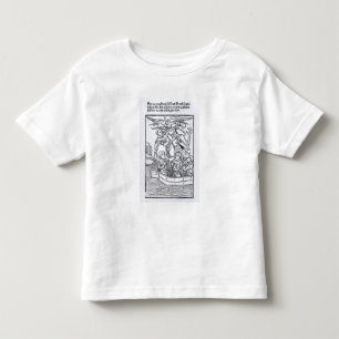 Camiseta Infantil Cena 'da navegação de St. Brendan