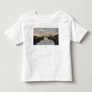 Camiseta Infantil Cena da noite no rio de Wishkah
