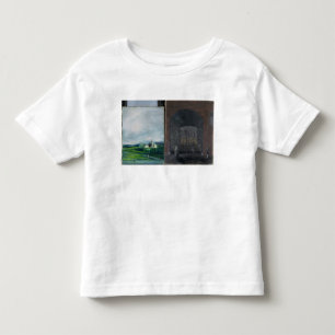 Camiseta Infantil Cena da paisagem e da rua