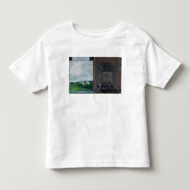 Camiseta Infantil Cena da paisagem e da rua (Frente)