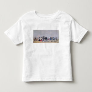 Camiseta Infantil Cena da praia, Trouville, 1873