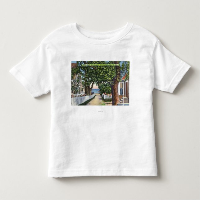 Camiseta Infantil Cena da rua das residências (Frente)