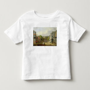 Camiseta Infantil Cena da rua em Chorley, Lancashire, com uma vista