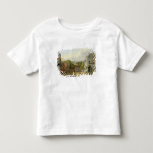 Camiseta Infantil Cena da rua em Chorley, Lancashire, com uma vista
