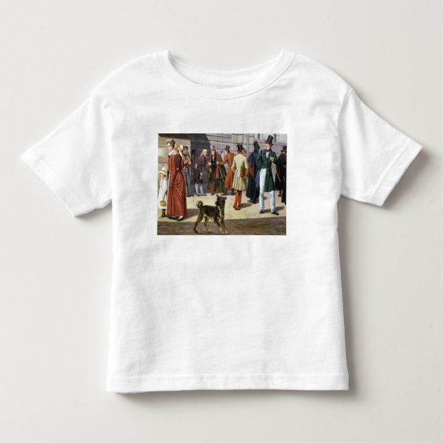 Camiseta Infantil Cena da rua em Éstocolmo (Frente)