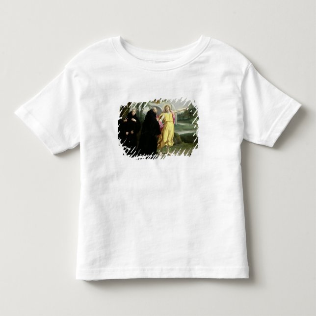 Camiseta Infantil Cena da vida de St. Benedict (Frente)