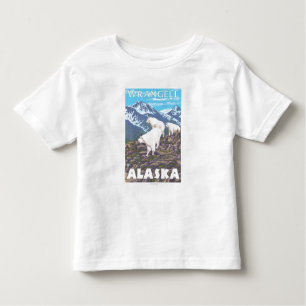 Camiseta Infantil Cena das cabras de montanha - Wrangell, Alaska