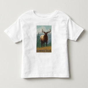 Camiseta Infantil Cena de ConnecticutElk