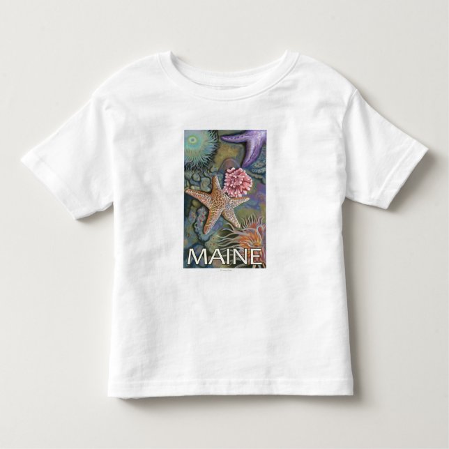 Camiseta Infantil Cena de MaineTidepool (Frente)