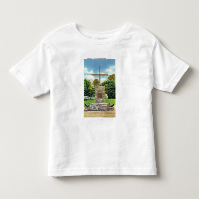 Camiseta Infantil Cena de Marquês de Montcalm Monumento (Frente)