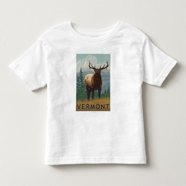 Camiseta Infantil Cena de VermontElk (Frente)