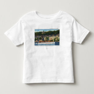 Camiseta Infantil Cena do barco do capitão Palmers Lago Montada