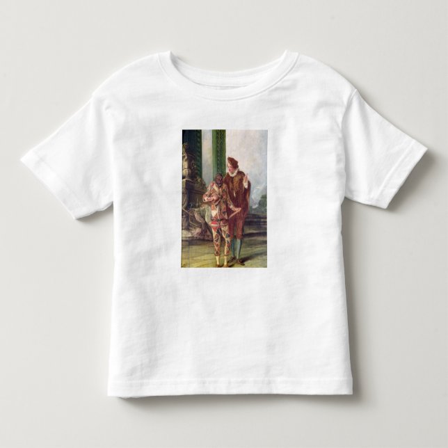 Camiseta Infantil Cena do dell'Arte de Commedia (Frente)