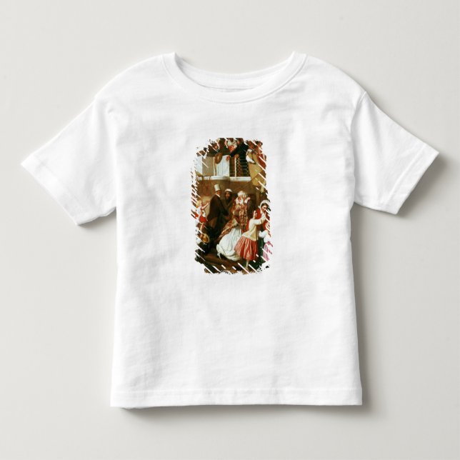Camiseta Infantil Cena do embarque (Frente)