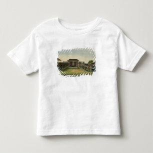 Camiseta Infantil Cena do jardim, c.1820-40 (w/c no papel) 2