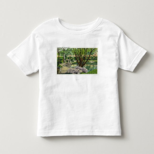 Camiseta Infantil Cena do parque do Onondaga (Frente)
