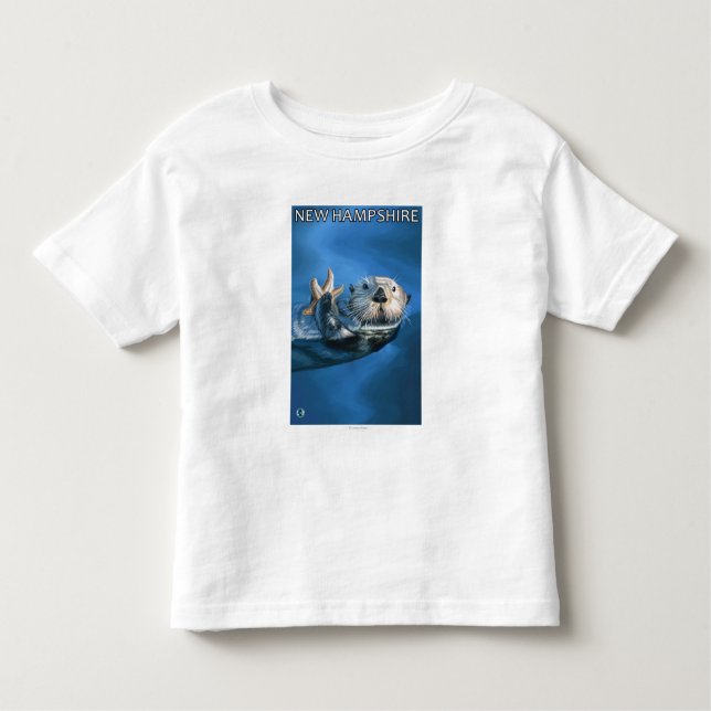 Camiseta Infantil Cena nova da lontra de HampshireSea (Frente)